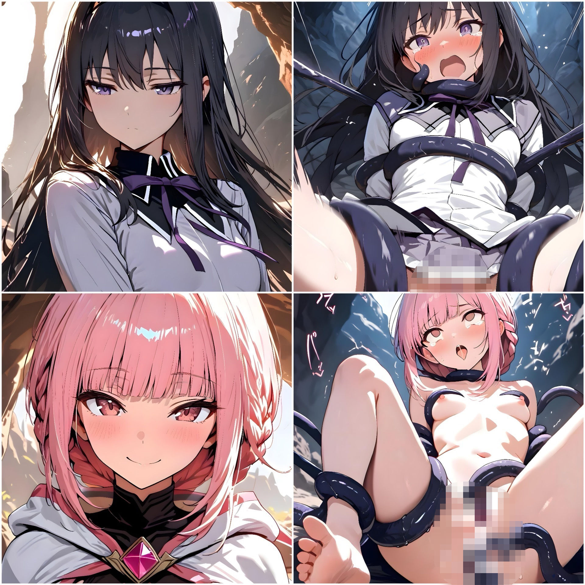 汚され魔法少女〜触手編〜 サンプル3ページ目