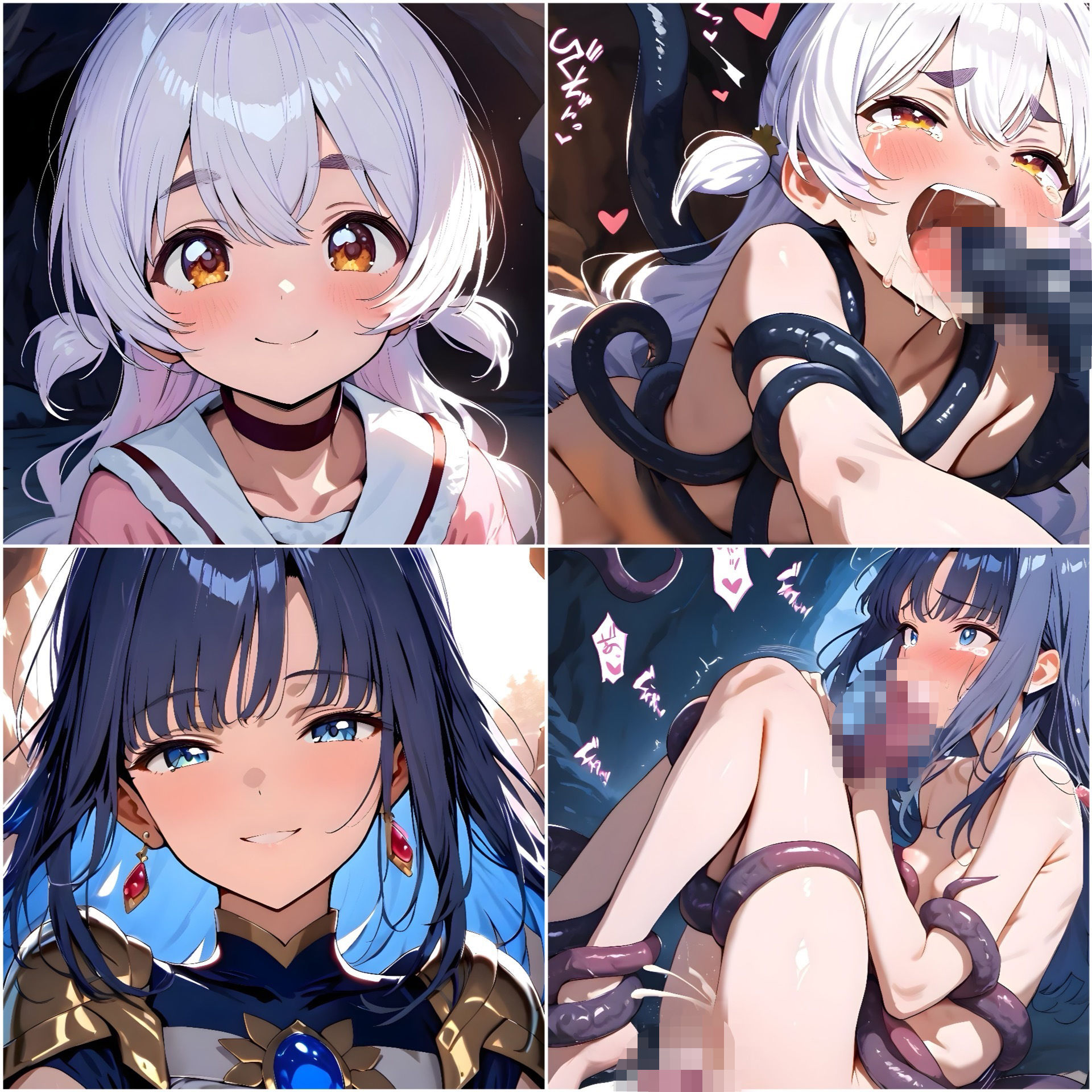 汚され魔法少女〜触手編〜 サンプル4ページ目