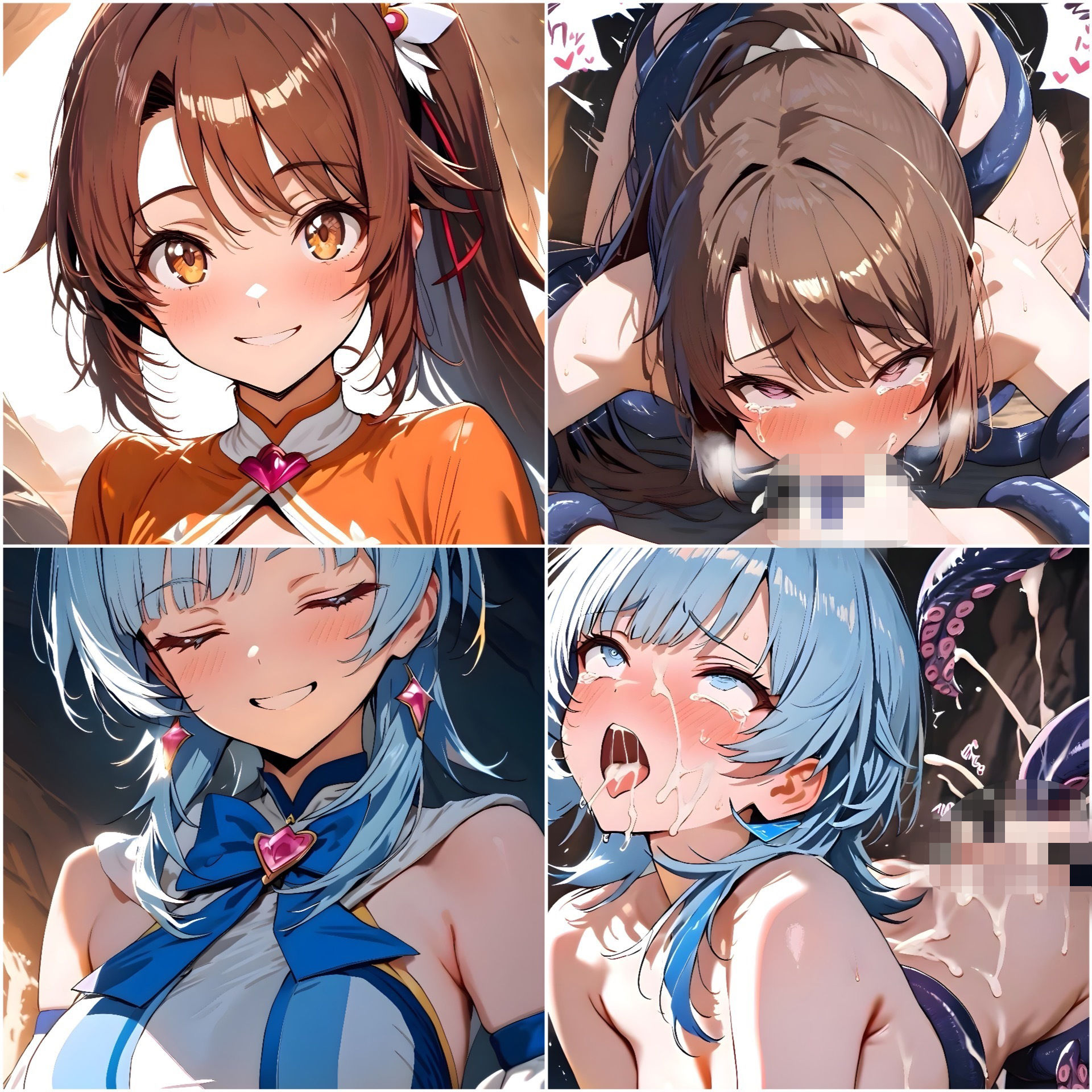 汚され魔法少女〜触手編〜 サンプル5ページ目