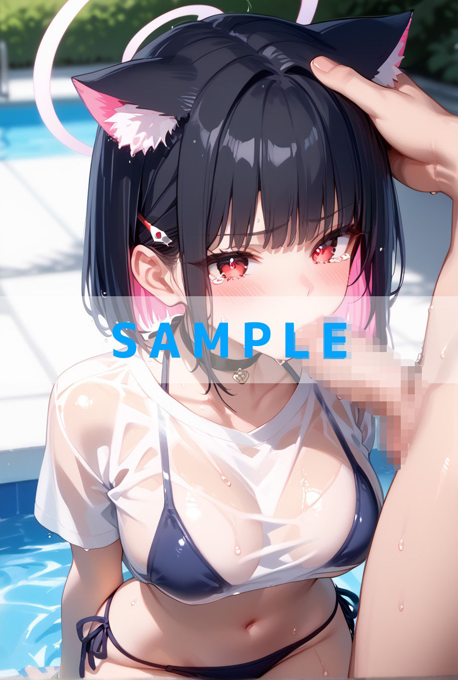 濡れT水着がエロすぎた（ハート）ブルー〇ーカイブver サンプル3ページ目