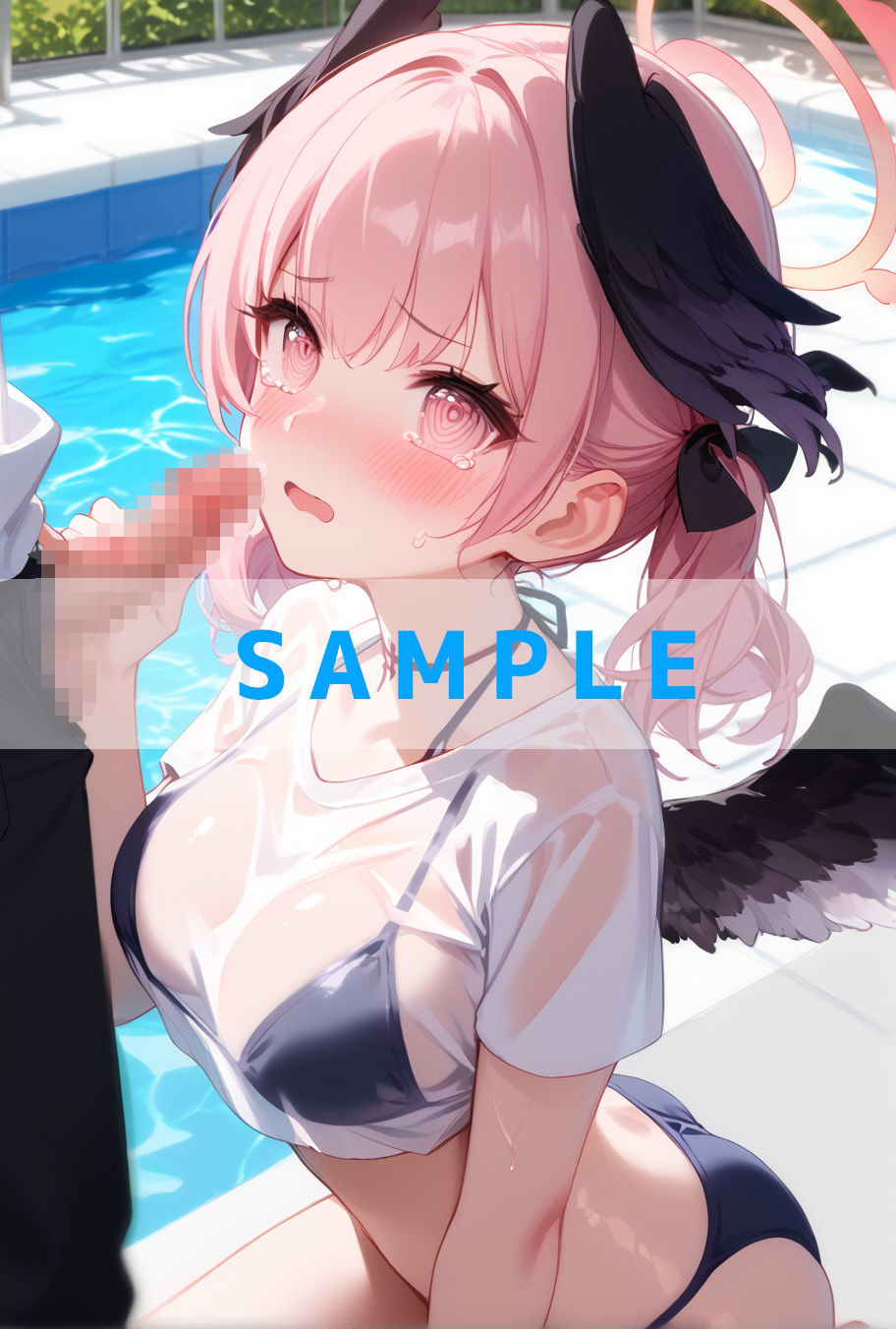 濡れT水着がエロすぎた（ハート）ブルー〇ーカイブver サンプル5ページ目