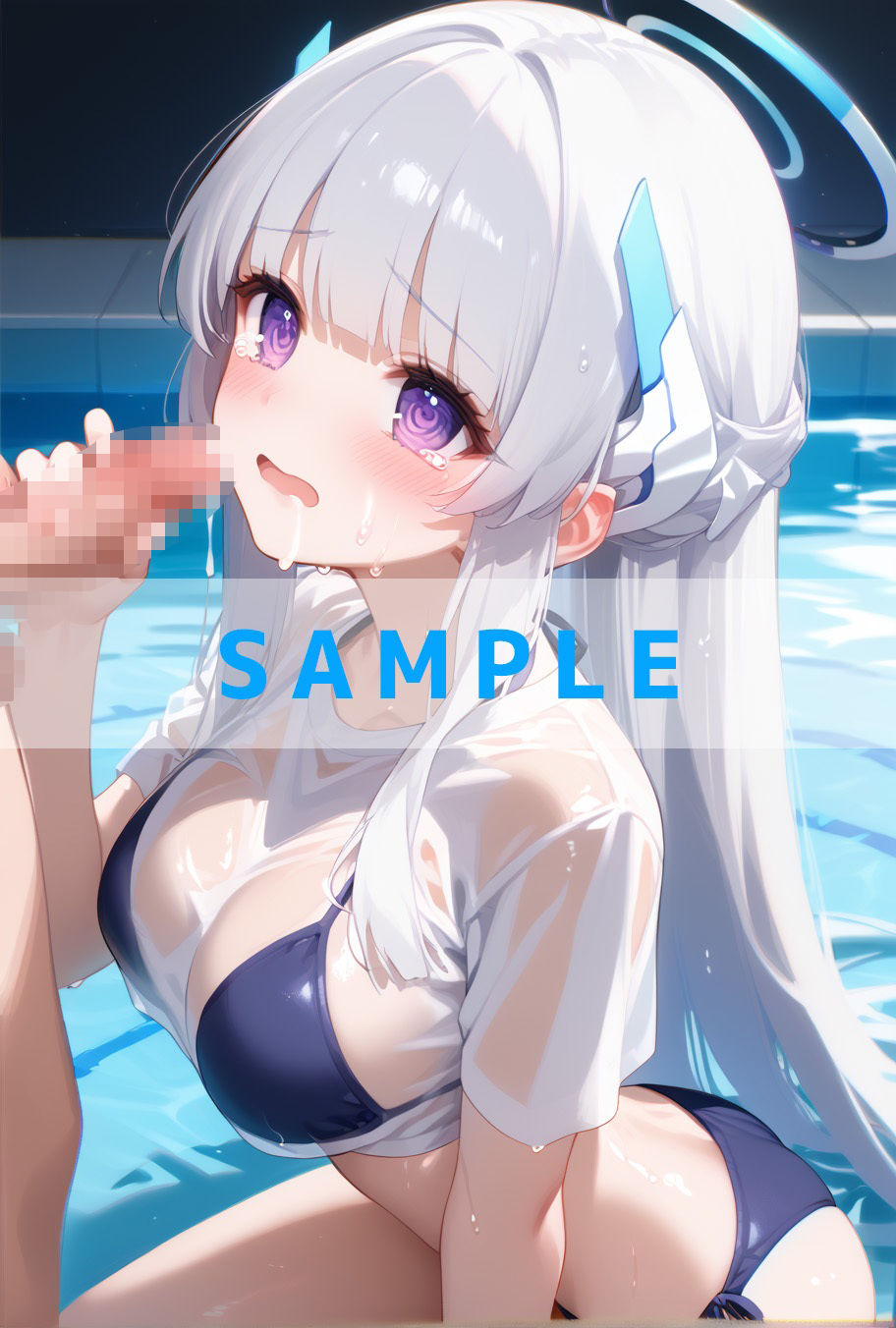 濡れT水着がエロすぎた（ハート）ブルー〇ーカイブver サンプル6ページ目