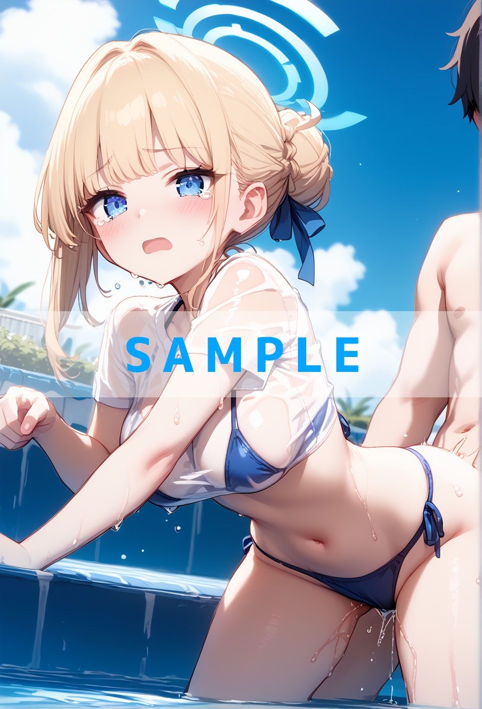 濡れT水着がエロすぎた（ハート）ブルー〇ーカイブver サンプル8ページ目