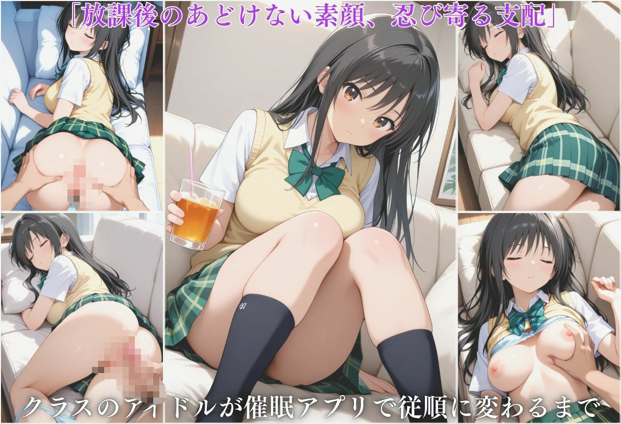 催●アプリを使ってクラスのアイドル的JKに生ハメ性奴〇化した  古手川唯編 サンプル1ページ目