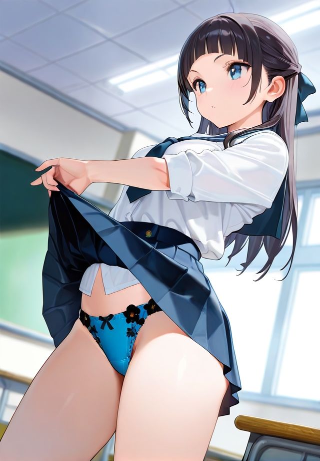 スカートまくり上げ  パンティ丸見え サンプル6ページ目