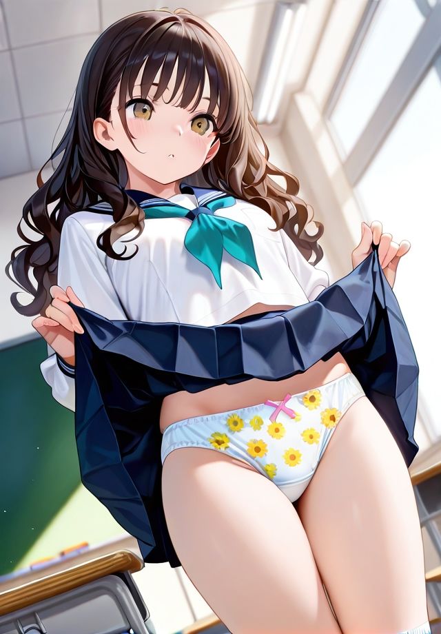 スカートまくり上げ  パンティ丸見え サンプル9ページ目