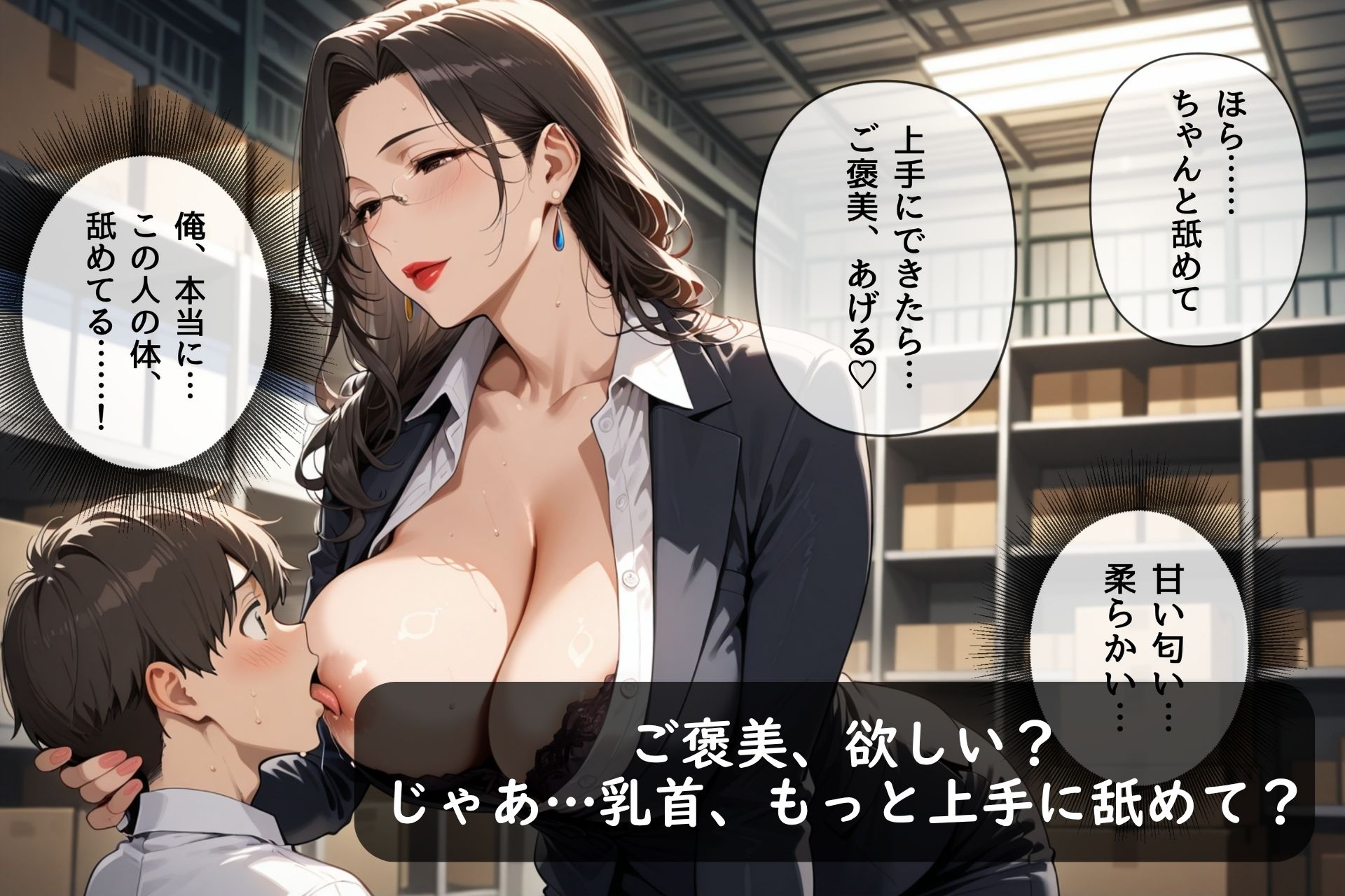 毎日チラつく胸元に惑わされ、欲望に沈んだあの日。理性崩壊、快楽懐妊 サンプル3ページ目