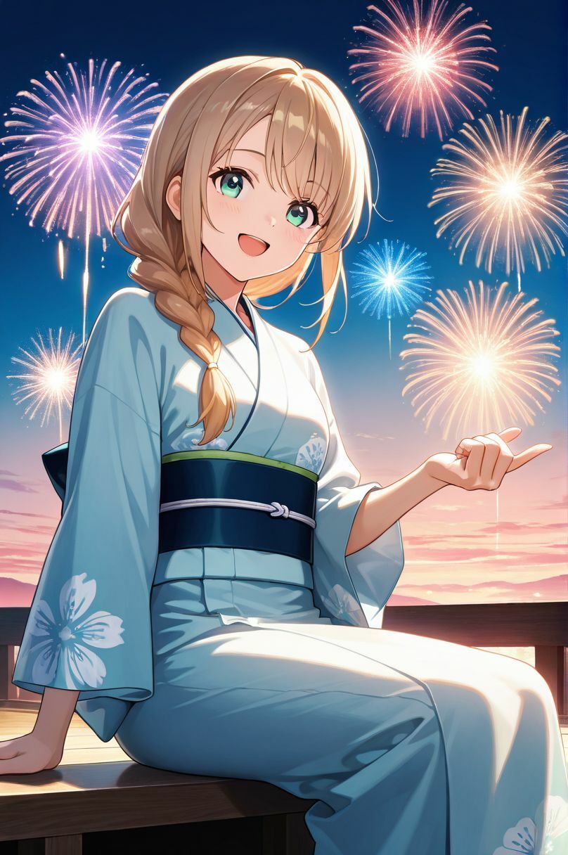 けもラボ★図鑑『ひらひら浴衣と、ひみつの耳と。』 サンプル2ページ目