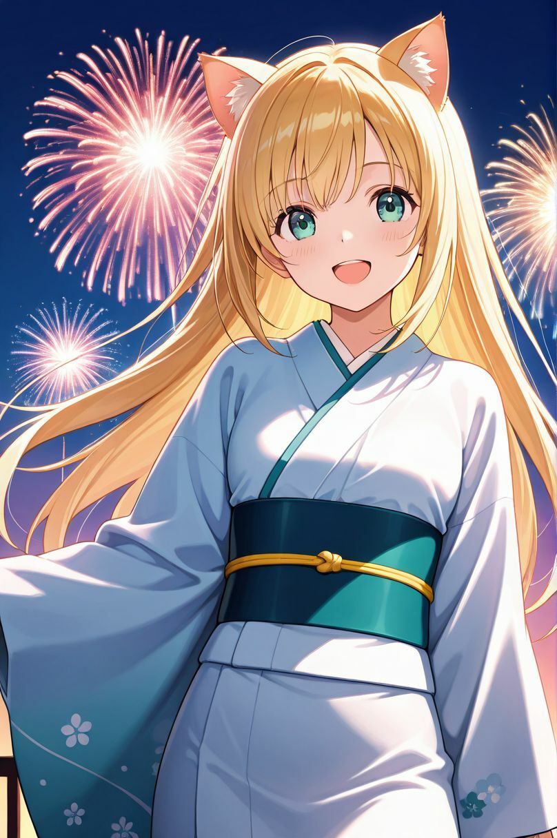 けもラボ★図鑑『ひらひら浴衣と、ひみつの耳と。』 サンプル3ページ目