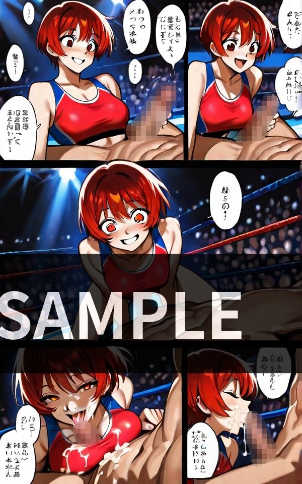 未来の女子プロレス ただの 公開セックスの場に サンプル2ページ目