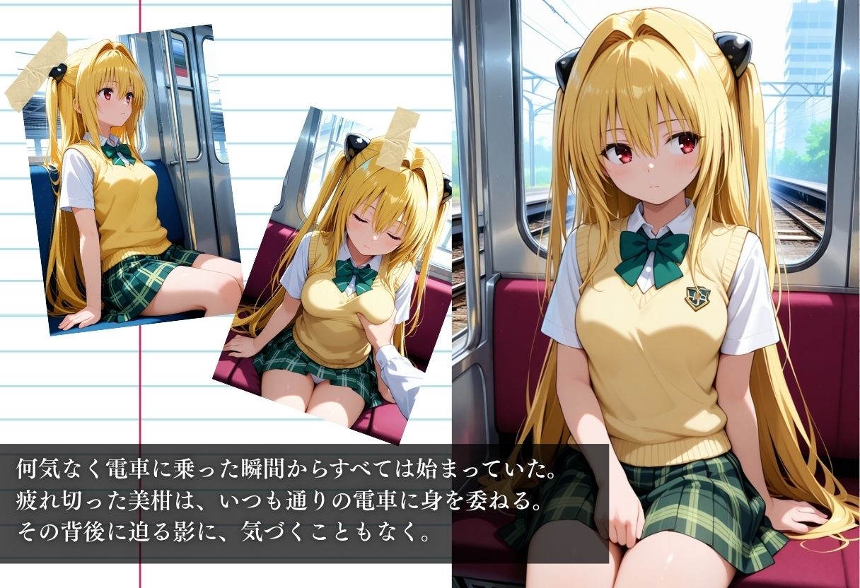 痴●電車NTR 金色の闇 痴●常習の男に犯●れ孕ませられる サンプル1ページ目