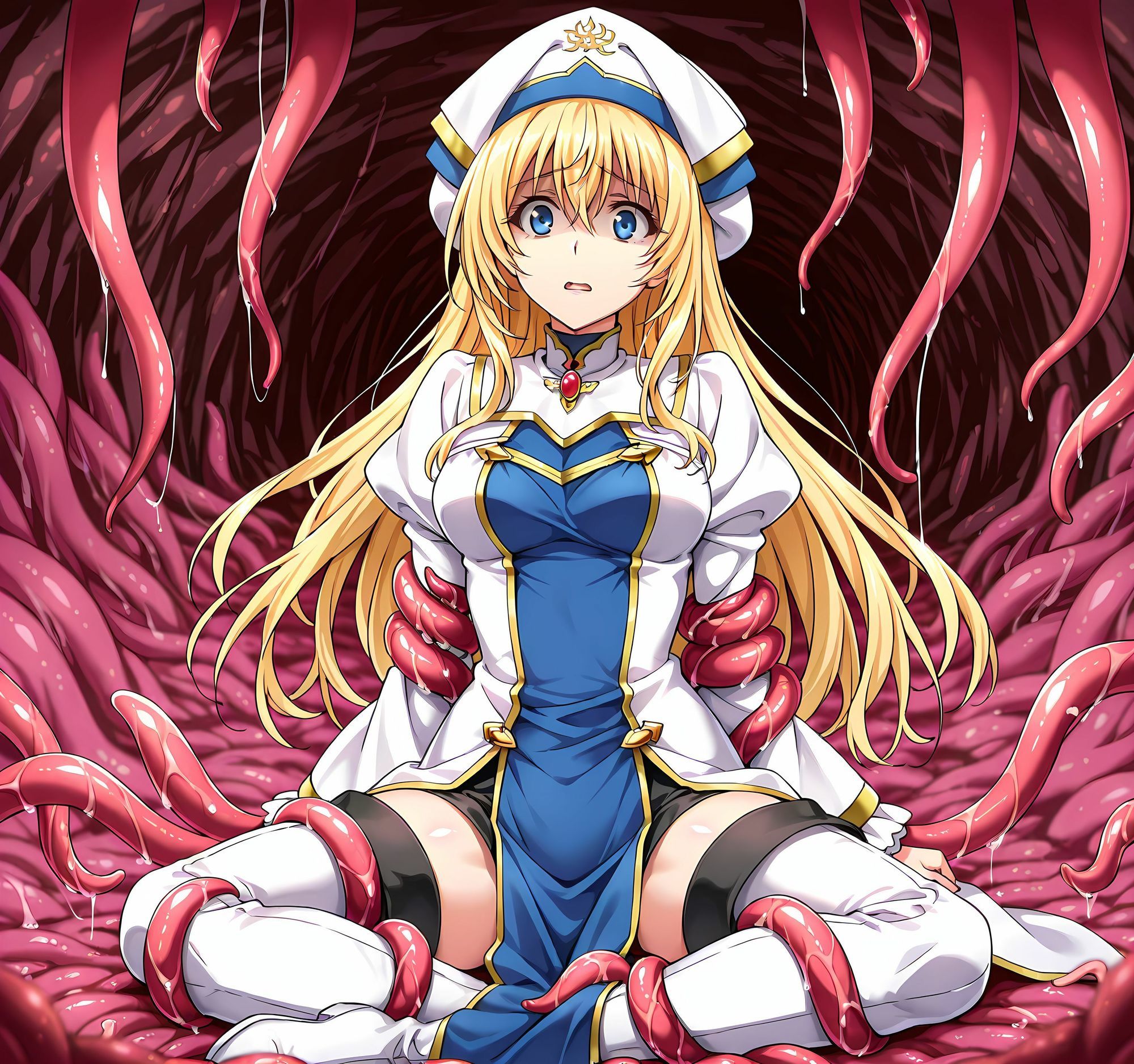 女神官洗脳丸呑み悪堕ち〜淫魔化搾精〜 サンプル3ページ目