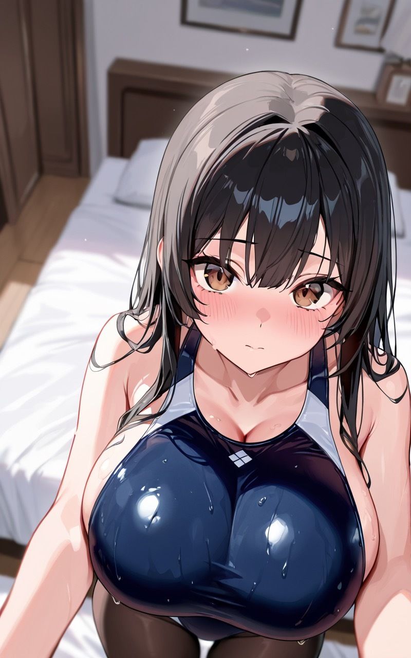 巨乳な妹とスクール水着を着て〇〇なことをする話 サンプル2ページ目