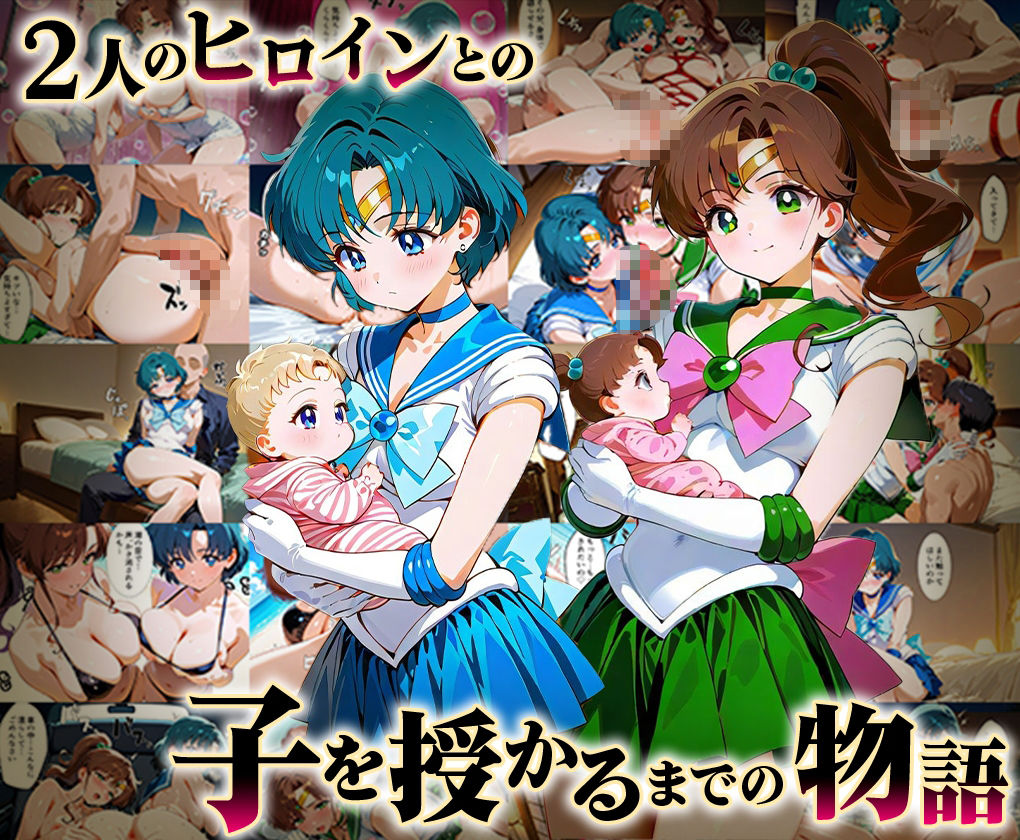「生まれてきてよかった…」催●支配アプリで支配された2人のヒロインと‘家族’になるまでの話。_マ○キュリー×ジ○ピター サンプル1ページ目