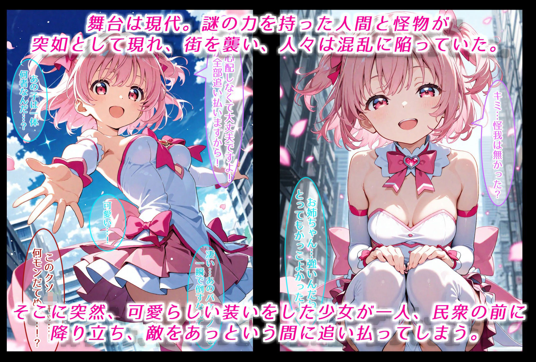 心優しき正義の魔法少女、敗北し、調教されペットと化す。 サンプル1ページ目