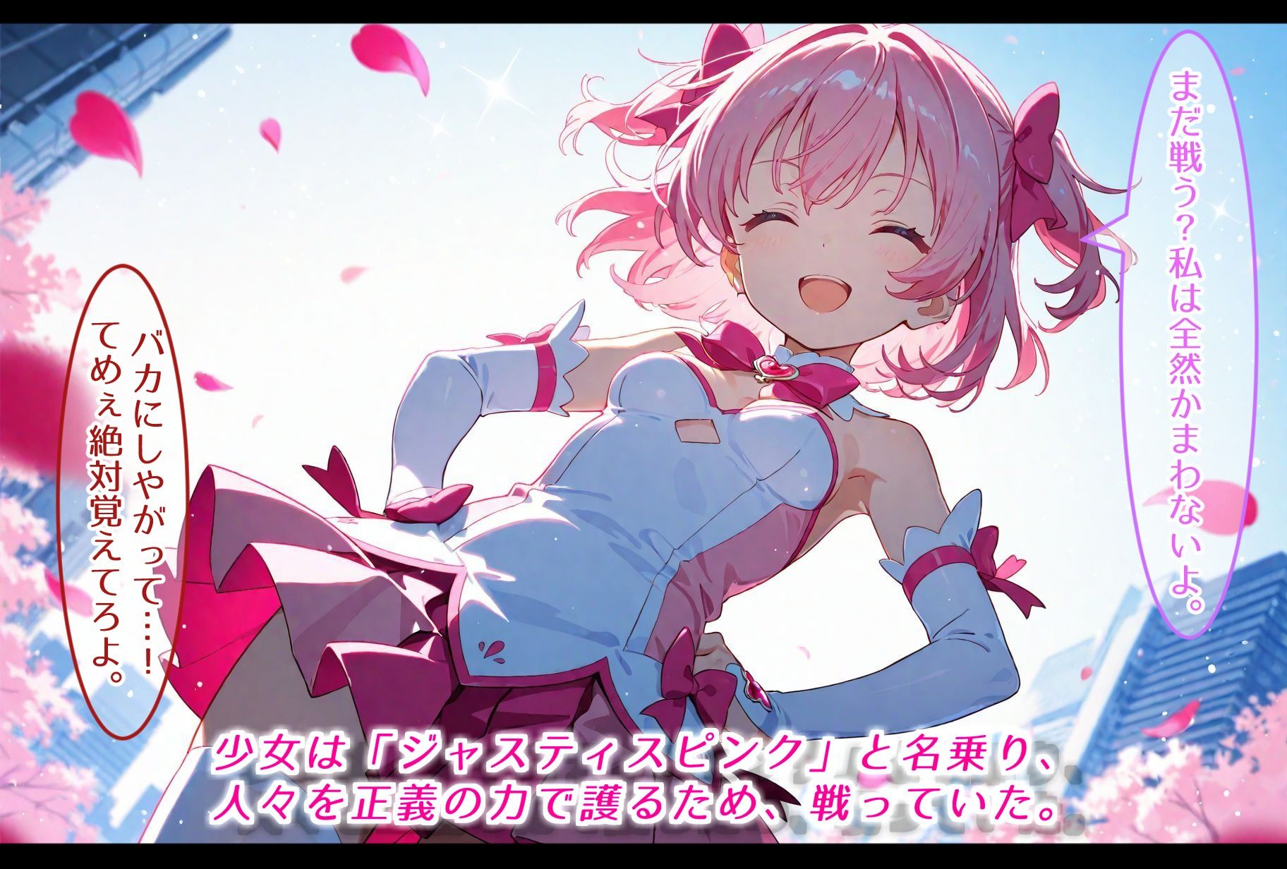 心優しき正義の魔法少女、敗北し、調教されペットと化す。 サンプル2ページ目