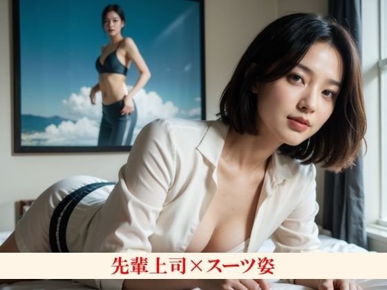 僕のことを好きな先輩上司は出張先で最終的に裸になる〜スーツ姿で誘惑してくるけど反応してなかったら下着になって、最終的に全裸になる先輩〜 サンプル2ページ目
