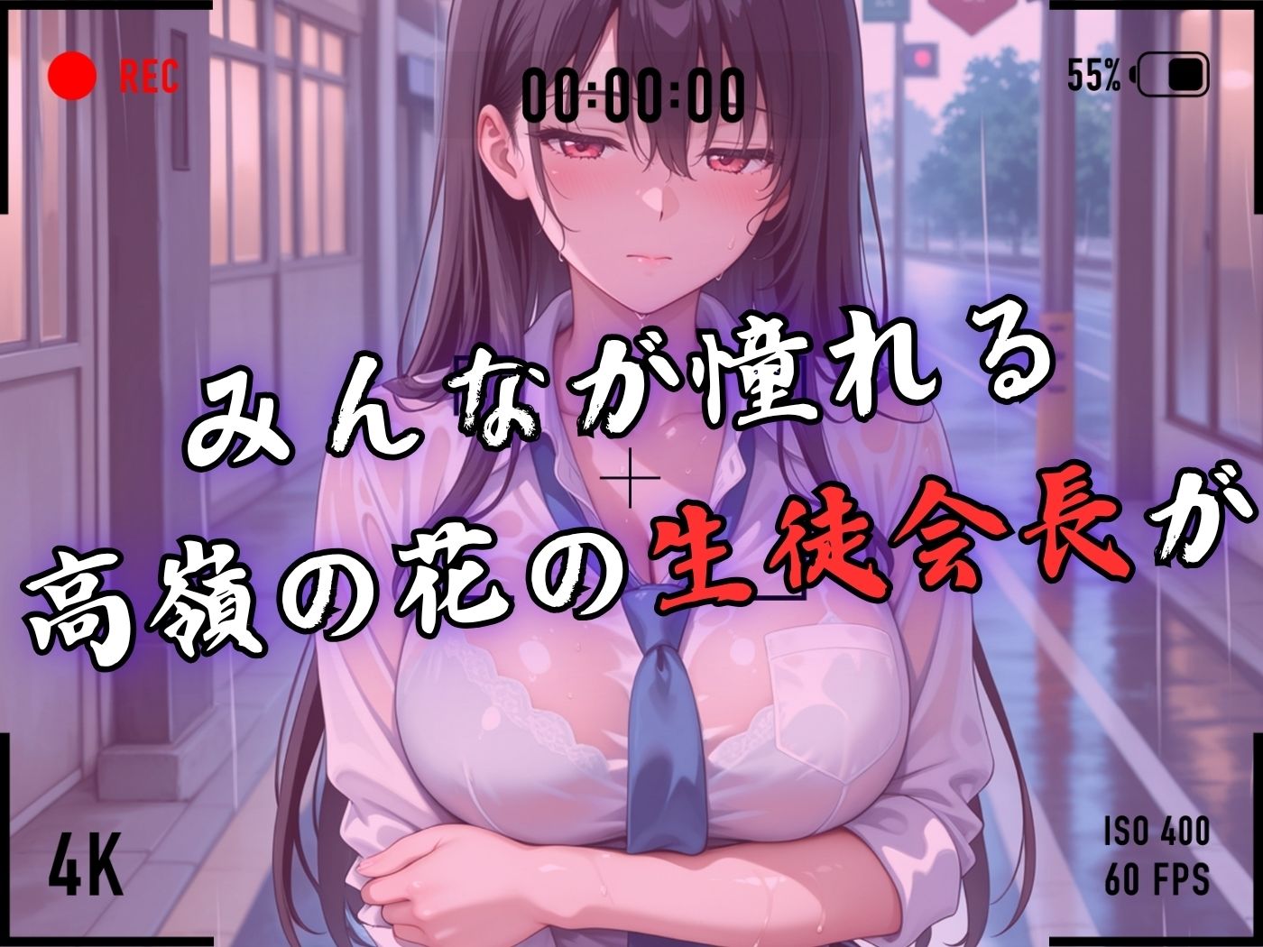 【4Kイラスト】1万3000人の生徒を抱いた校長による榊原春香への性指導（雨宿り編） サンプル3ページ目