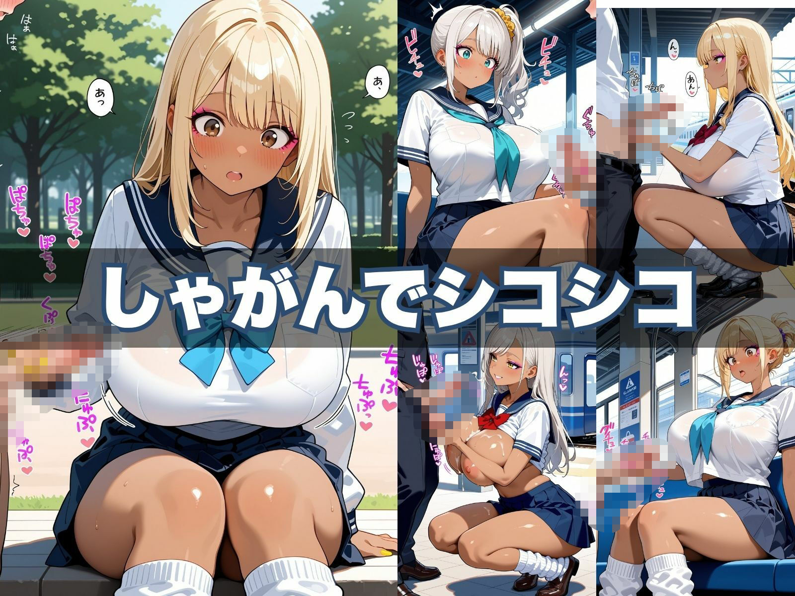 おちんぽヌキヌキ倶楽部 〜女子校生ギャル編〜 サンプル2ページ目
