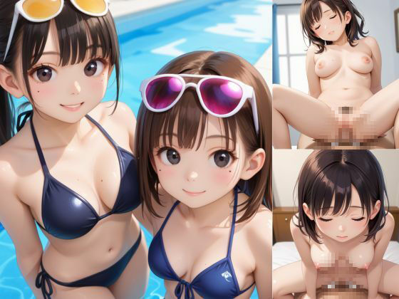 どエロい水着女子と乱れる蒸れて汗ばむ一夏 サンプル1ページ目