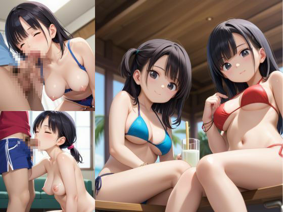どエロい水着女子と乱れる蒸れて汗ばむ一夏 サンプル3ページ目