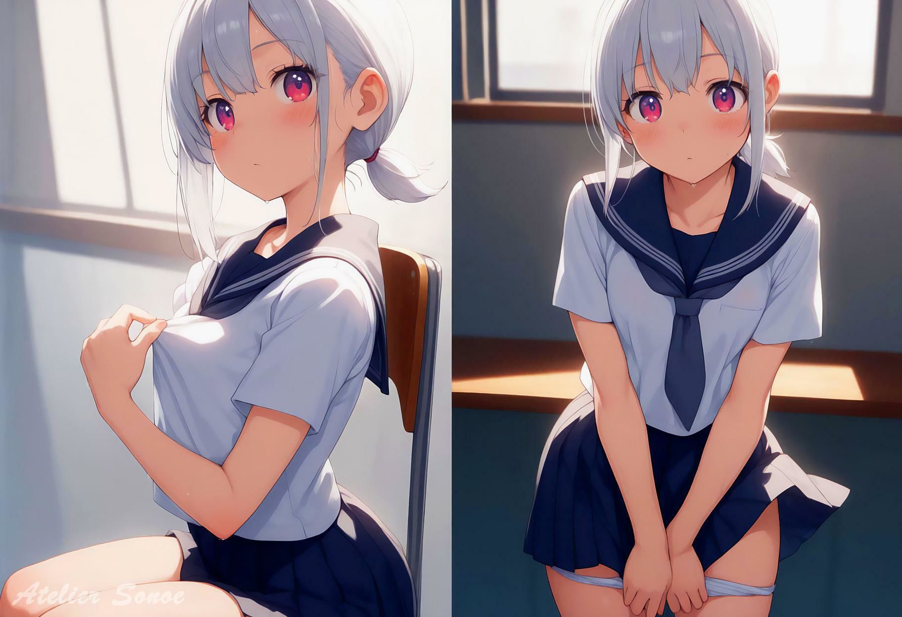放課後ふたりエッチ - マルチビューコレクション サンプル1ページ目