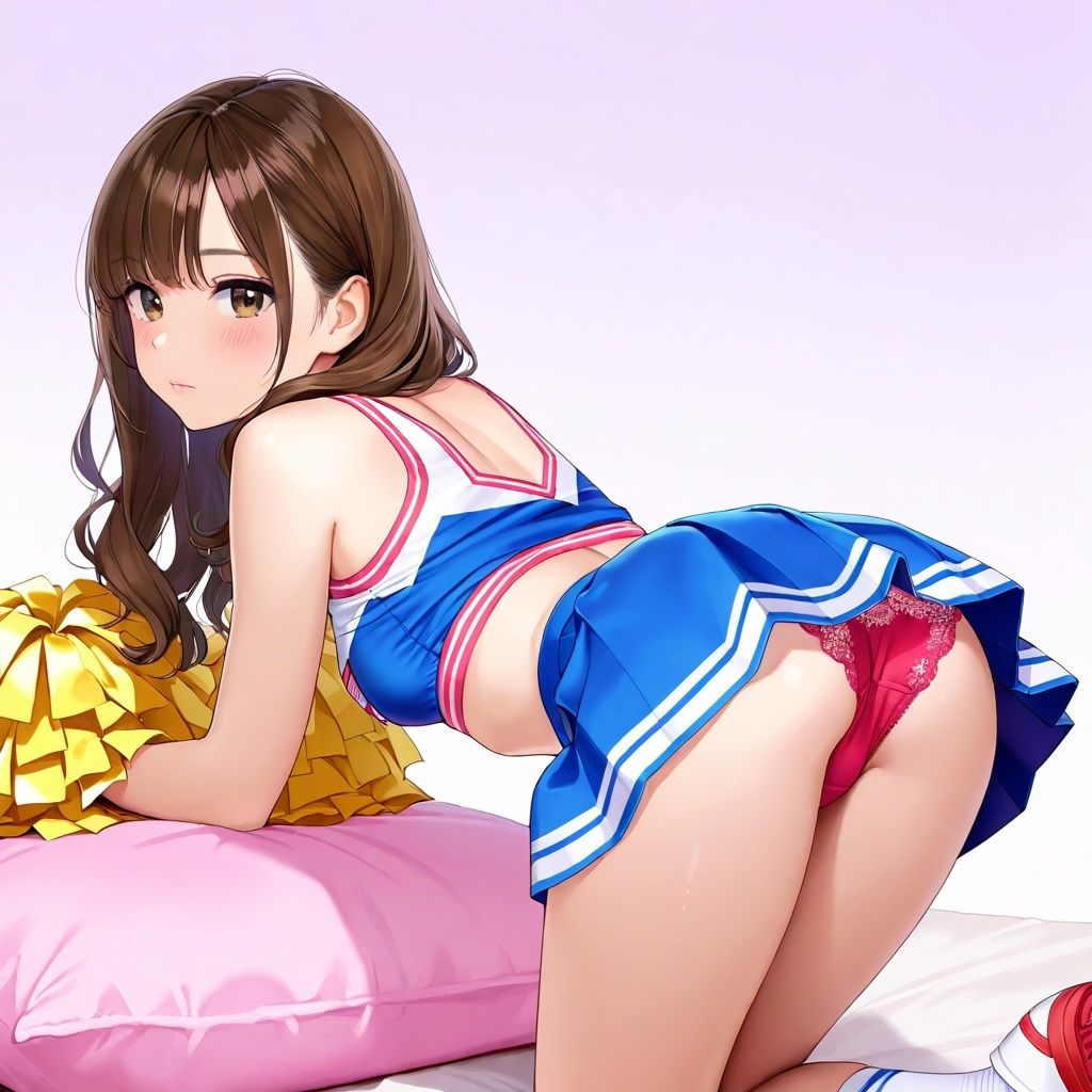 生パンチアガールの四つん這いパンチラ サンプル6ページ目