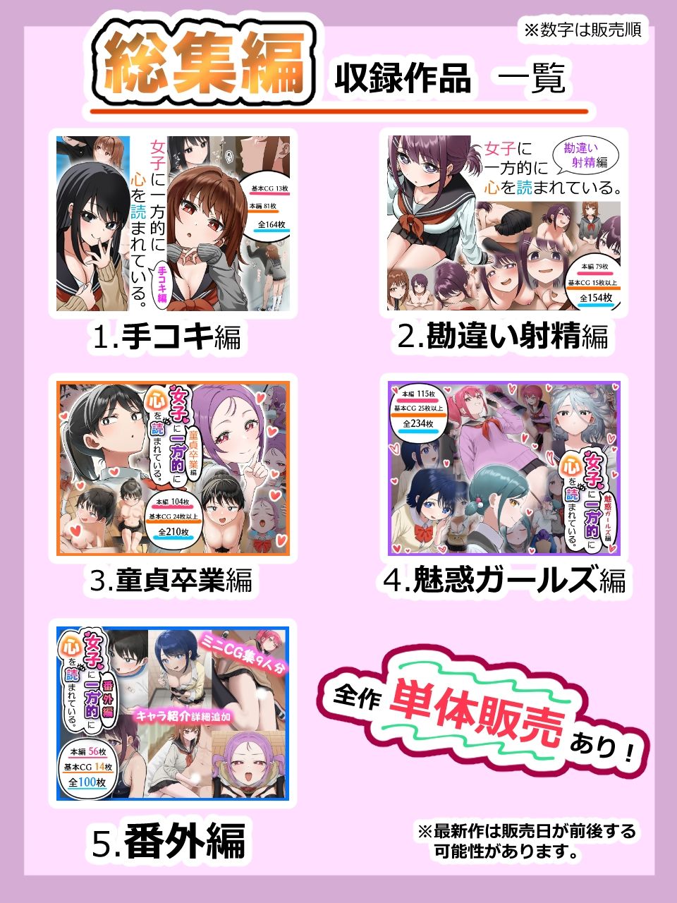 女子に一方的に心を読まれている。総集編 サンプル1ページ目