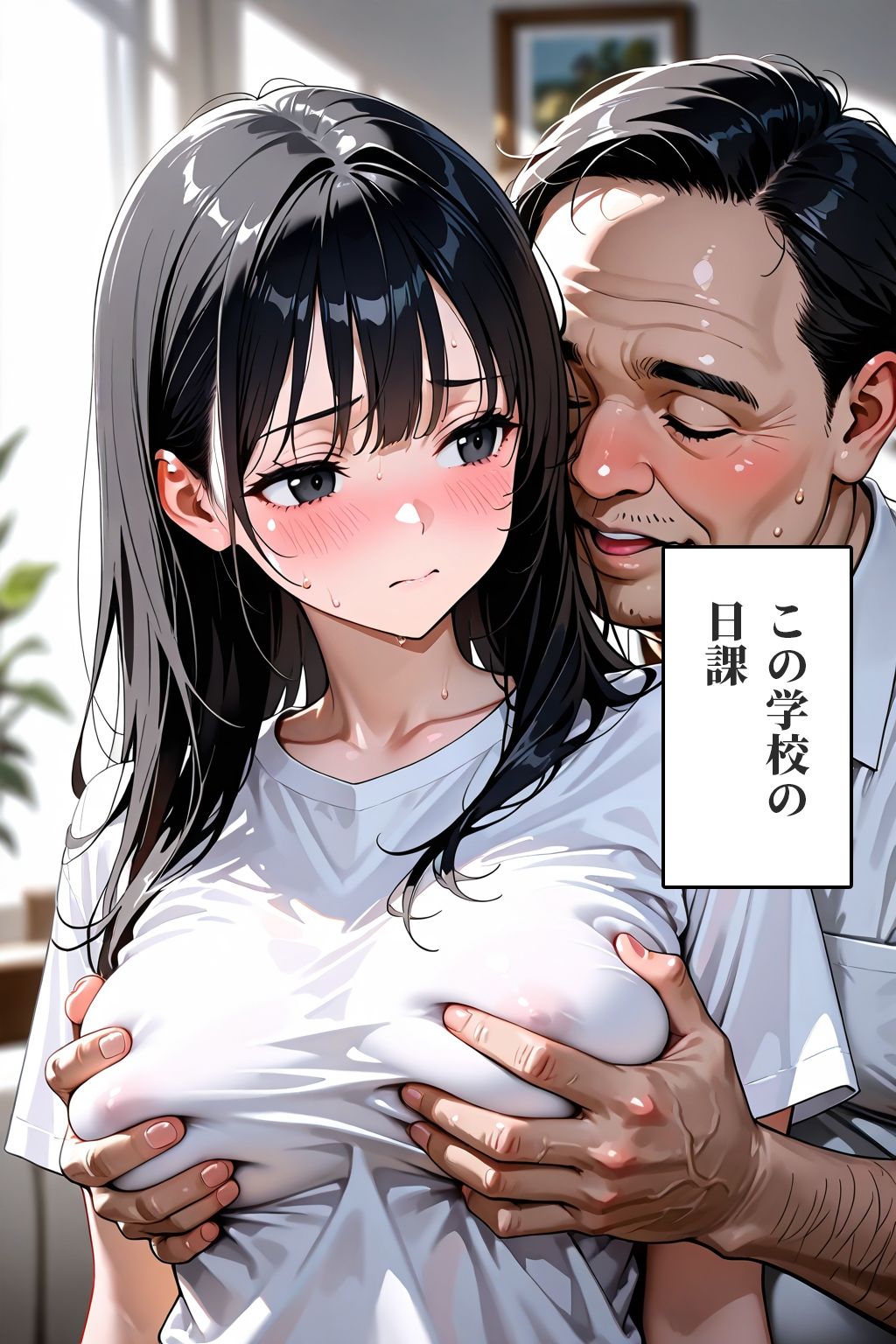日替り穴当番の子は学校中の教師たちにアヘ顔になるまでイキ堕とされる サンプル1ページ目