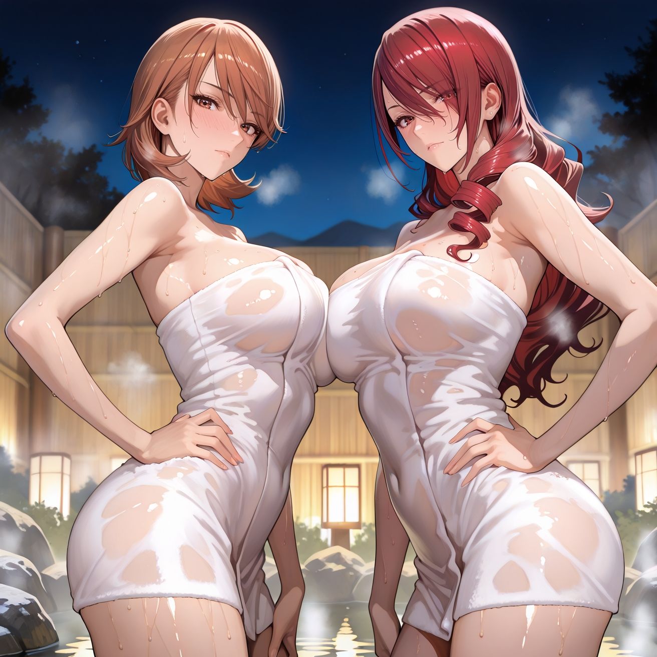 美○＆ゆ○りin温泉 サンプル1ページ目