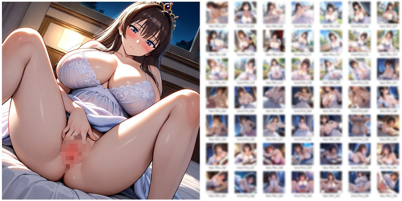 おしとやかなお姫様が性に目覚めてオナニーとかしちゃうだけのCG集 サンプル5ページ目