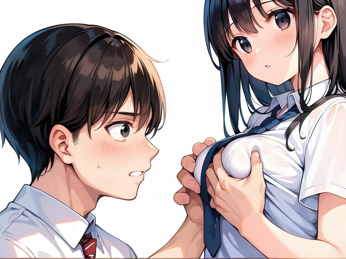 巨乳JKと生挿入 サンプル1ページ目
