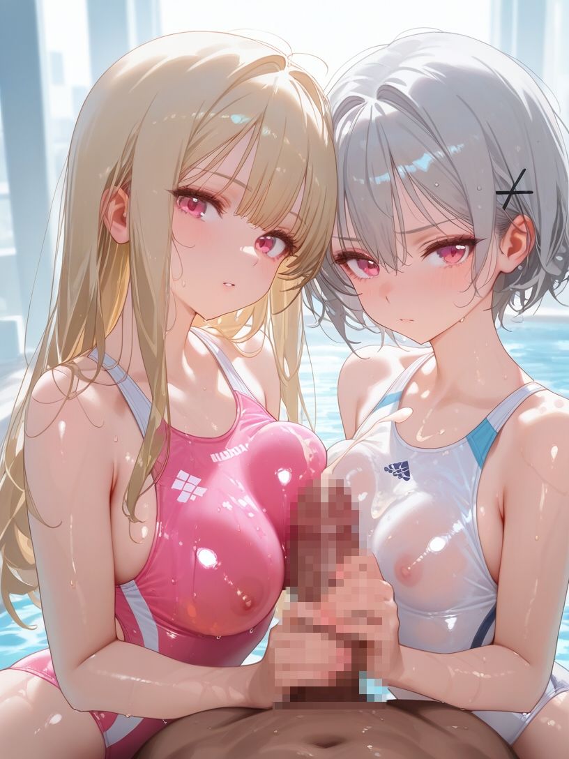 巨乳水泳部とハーレムエッチ2 サンプル1ページ目