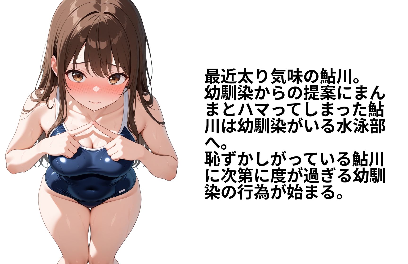 ぷにっと少女 幼馴染の水泳部で性交ダイエット サンプル2ページ目
