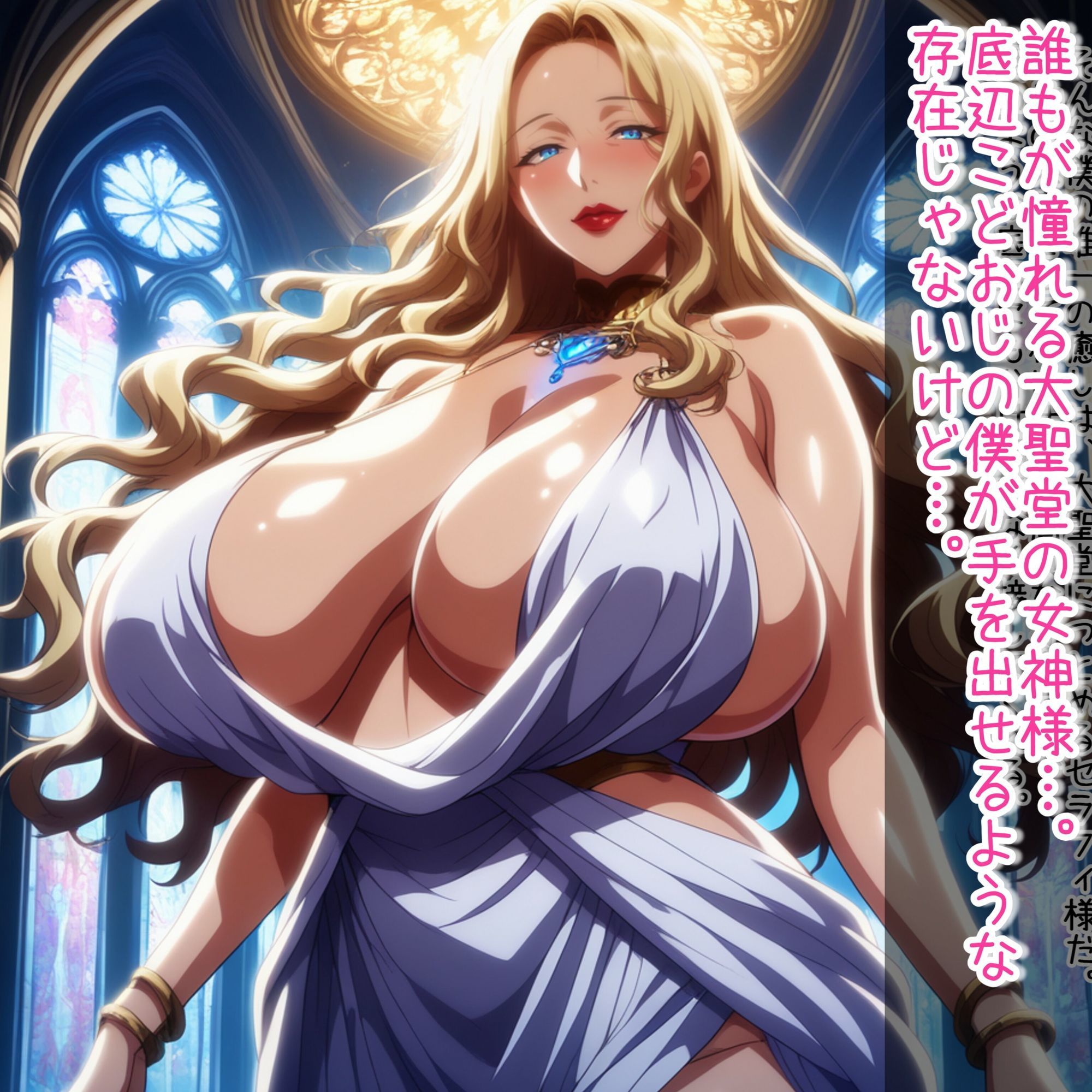ムチムチ爆乳女神様とその従者をア〇リで私物化からの僕専用肉オナホにして好き放題する サンプル1ページ目