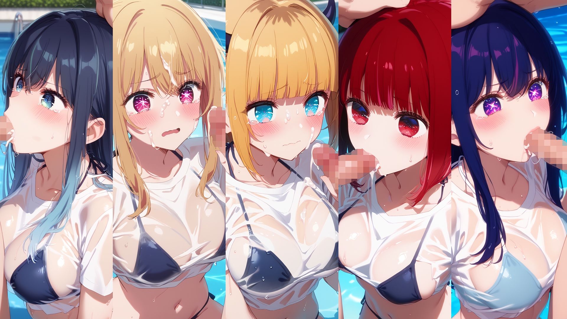 濡れT水着がエロすぎた  推〇の子ver サンプル3ページ目