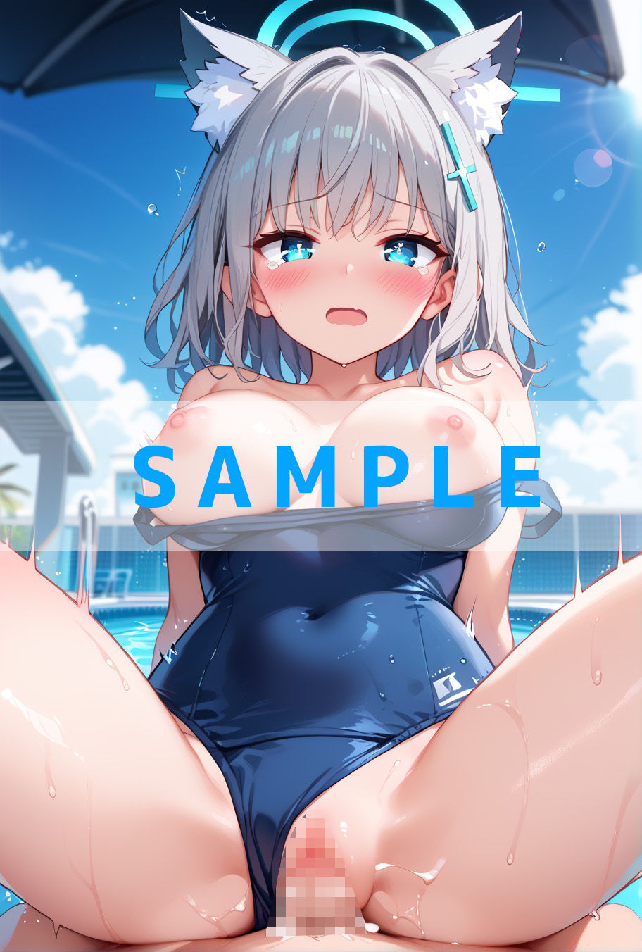 スク水えっち.ブルー〇ーカイブVer サンプル9ページ目