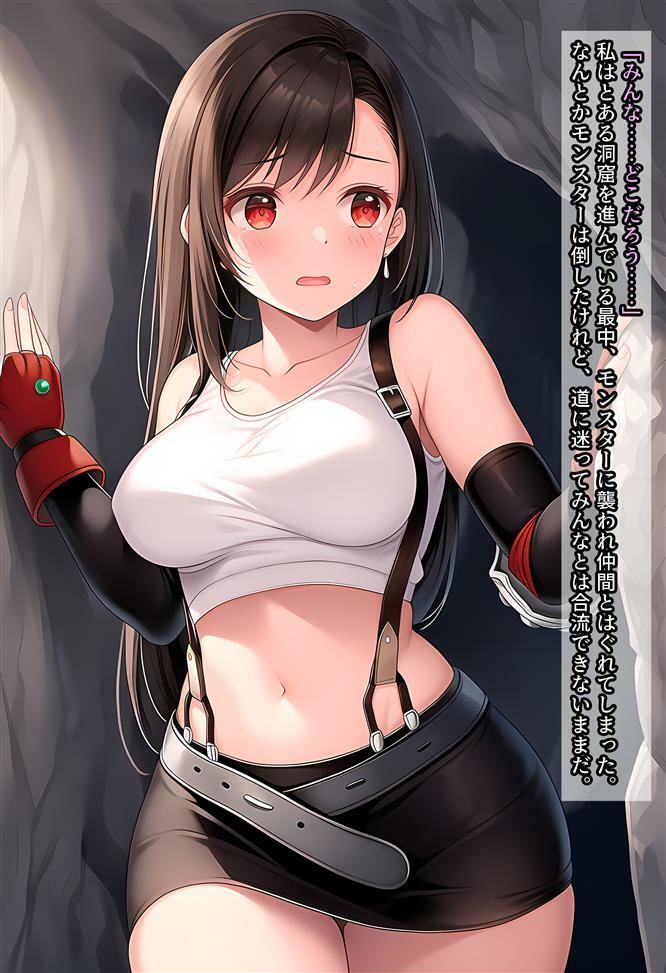 ティファちゃんが触手にヤラれる話 サンプル1ページ目