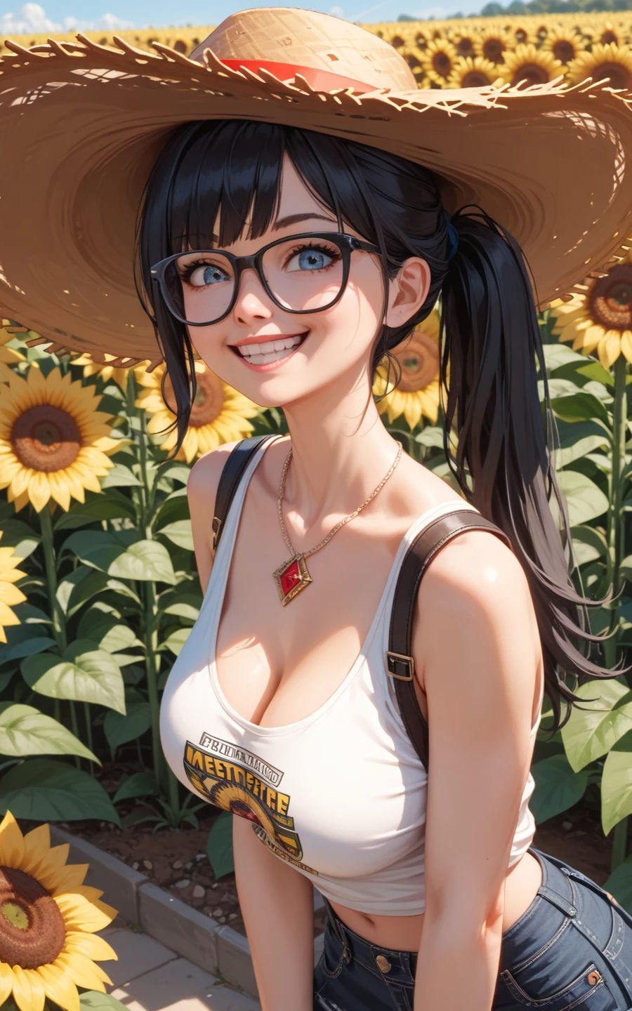 ヒマワリとユリ-ふたりの夏、あふれるまなざし- サンプル2ページ目
