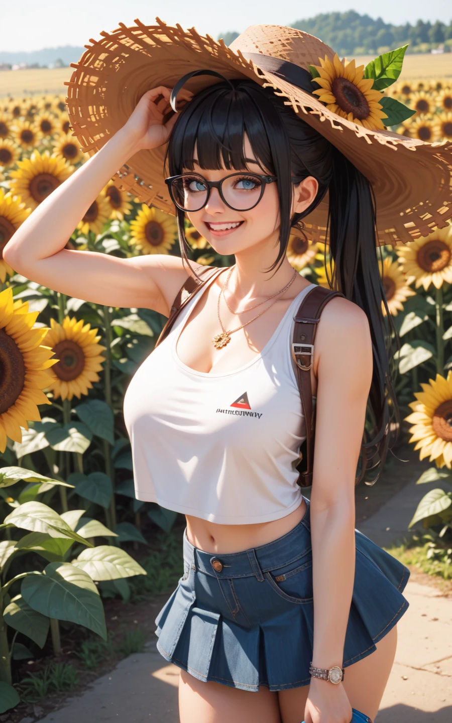 ヒマワリとユリ-ふたりの夏、あふれるまなざし- サンプル4ページ目