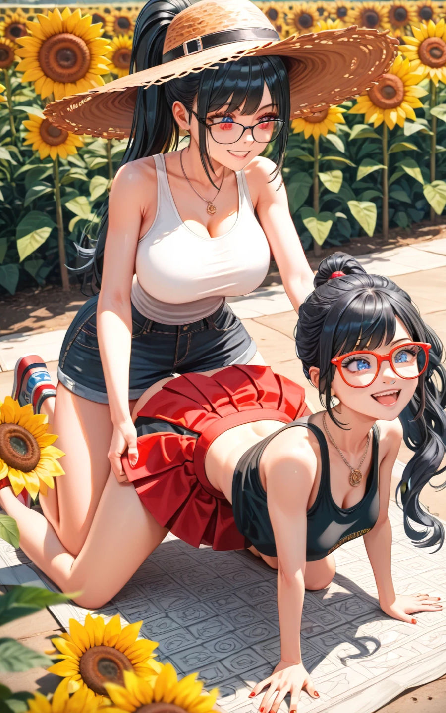 ヒマワリとユリ-ふたりの夏、あふれるまなざし- サンプル9ページ目