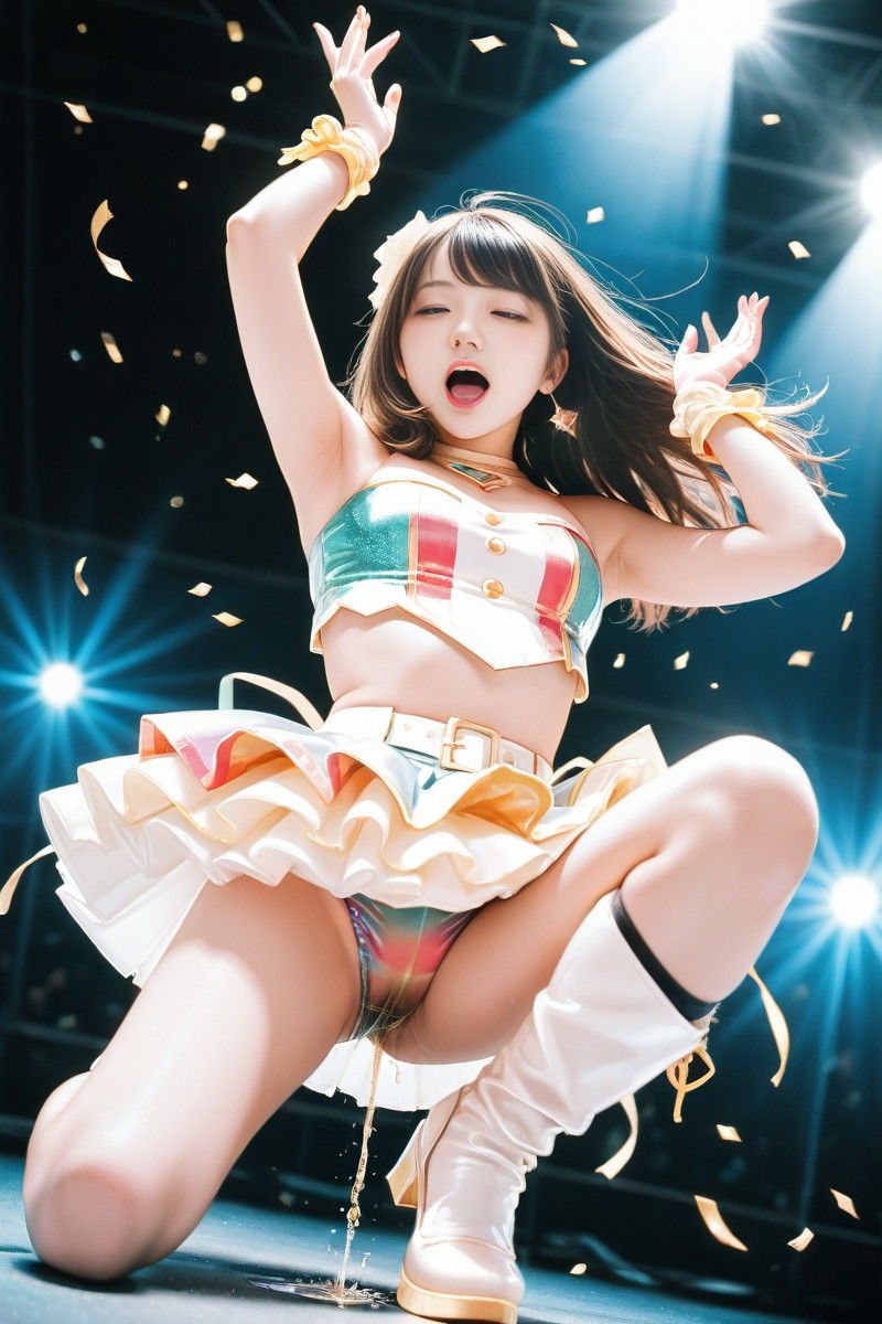 我慢できなかったアイドル 静止画版 サンプル1ページ目