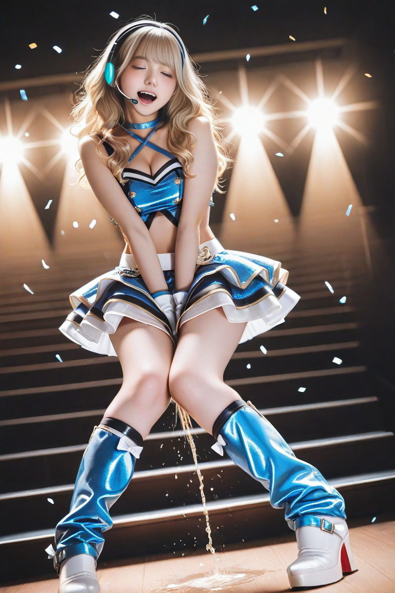 我慢できなかったアイドル 静止画版 サンプル2ページ目
