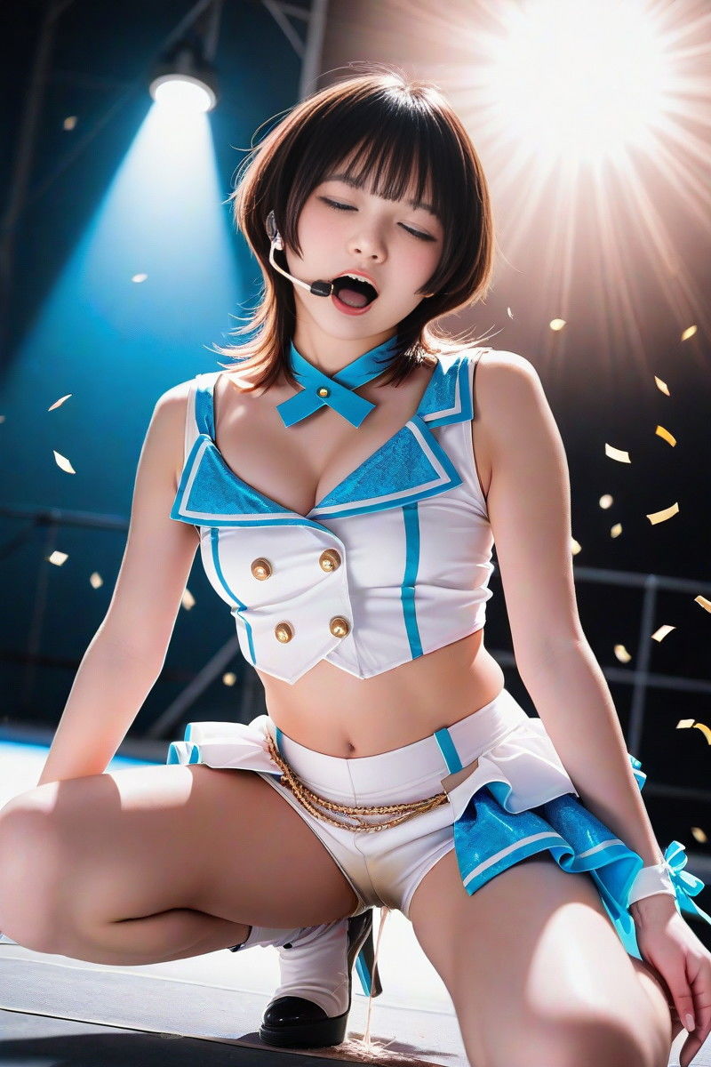 我慢できなかったアイドル 静止画版 サンプル3ページ目