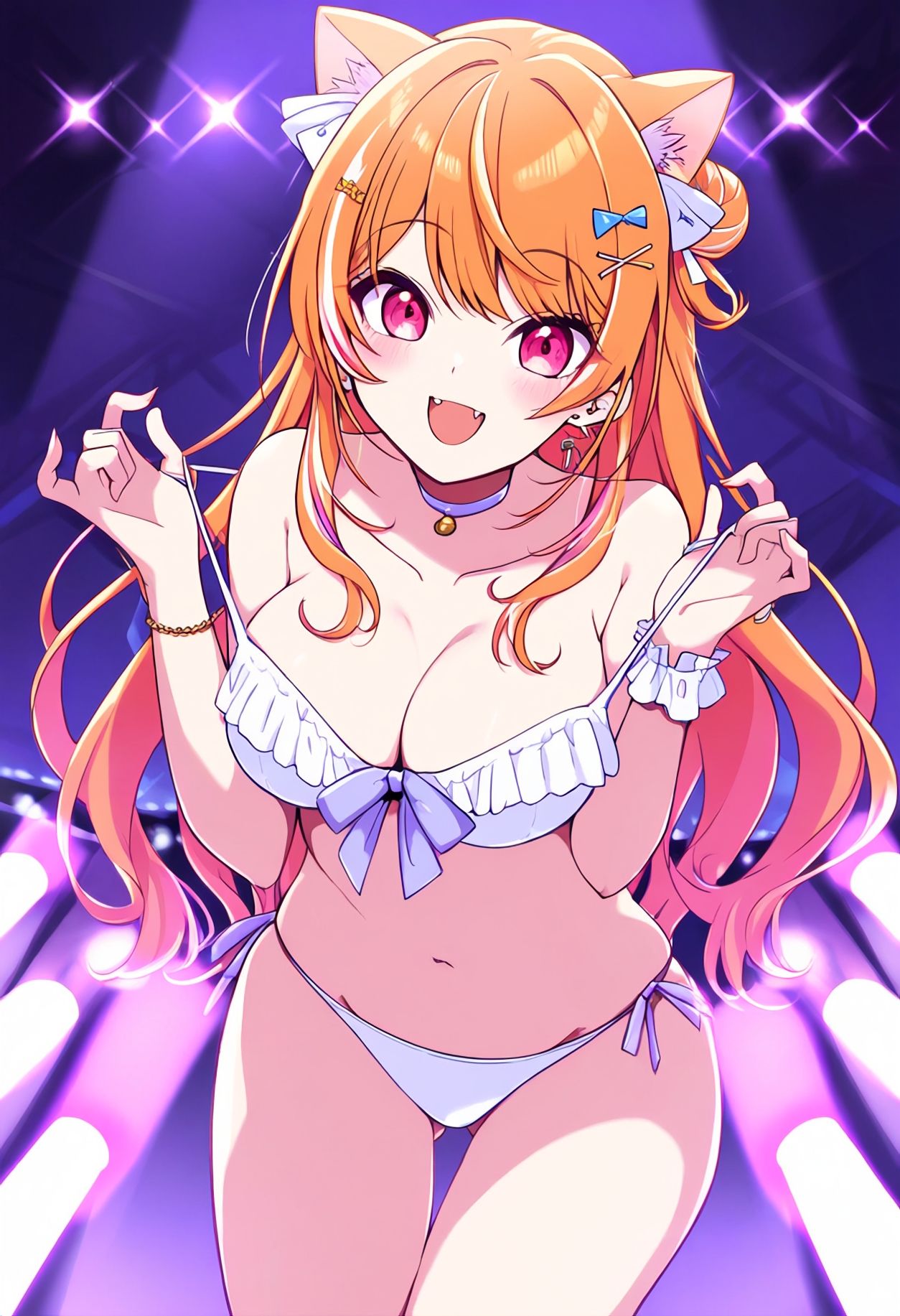【買い切り版】バーチャル衣装故障で羞恥莉々華（English translation included） サンプル4ページ目