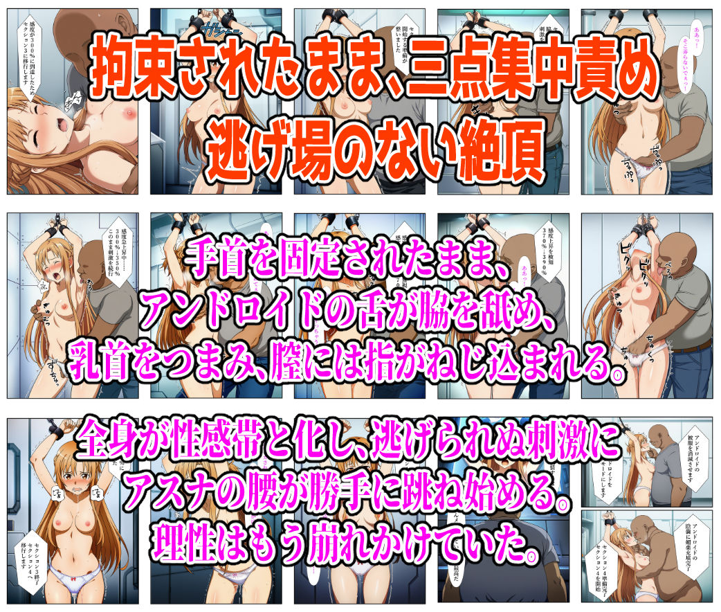 絶頂実験室―ログアウト不能の仮想空間で監禁・拘束されアスナが完全敗北するまで―【フルカラー252P】 サンプル4ページ目