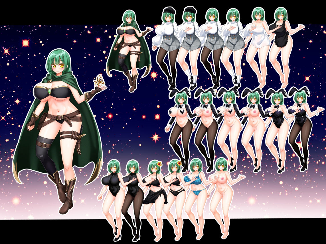 立ち絵素材集 ファンタジーキャラ サンプル3ページ目