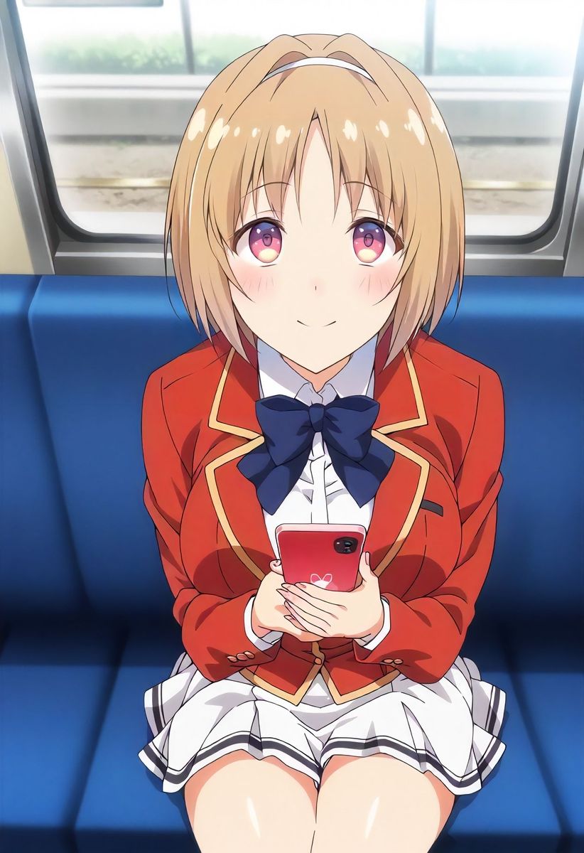 櫛〇桔梗コスプレの女の子と無人電車の中でエッチ サンプル2ページ目