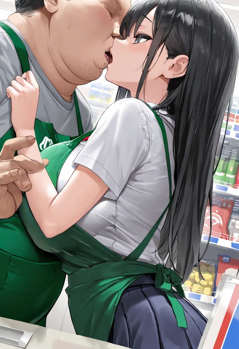 バ先コンビニのキモおじ店長の性処理係女子校生 サンプル3ページ目