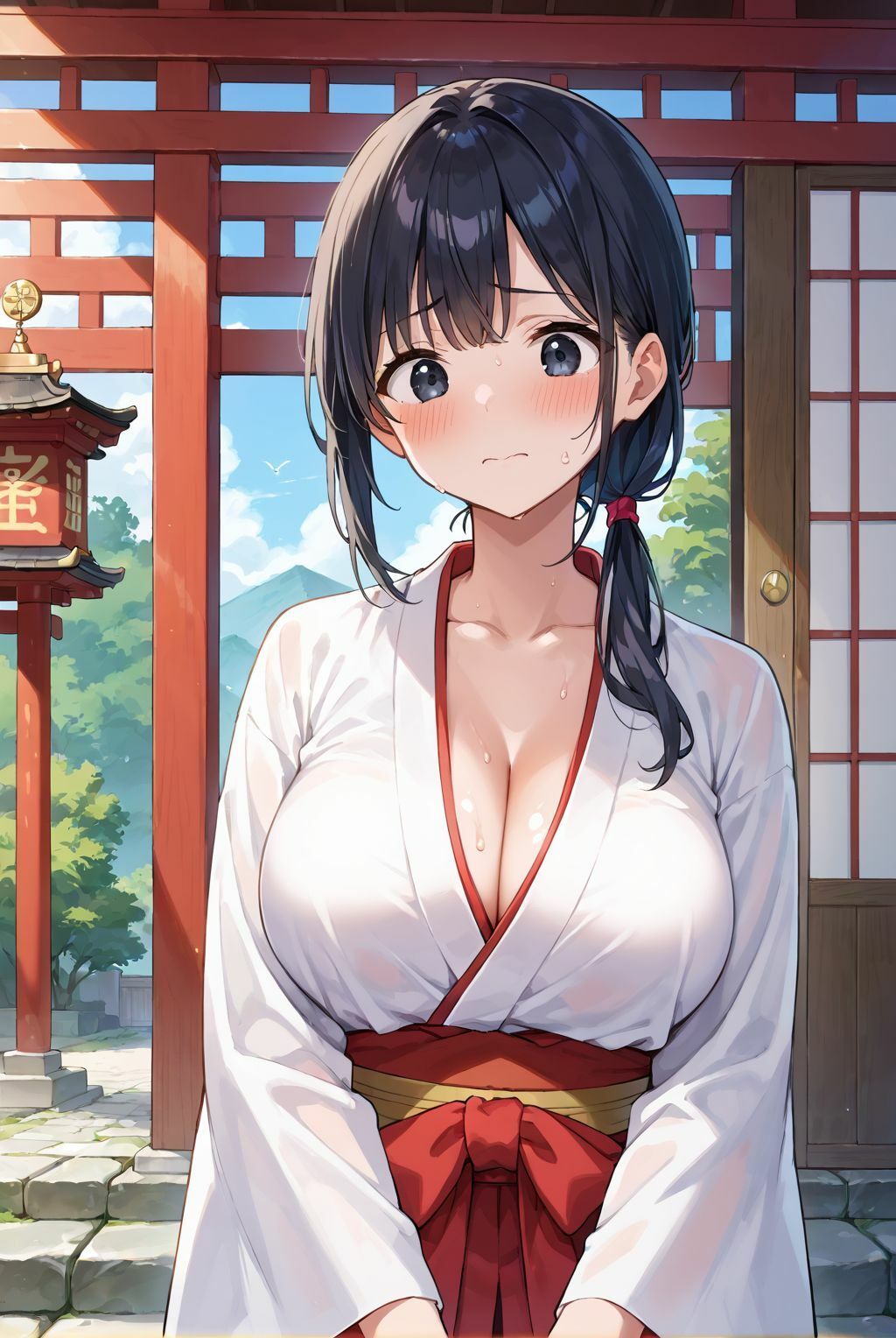 清らかな巫女は、俺にだけ腰を振る サンプル2ページ目